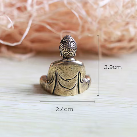 Pure Brass Miniature Shakyamuni Buddha Decoration Home Decor Miniature Figurine 6 best sales buddha shop - №5