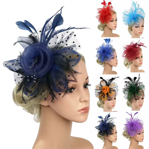 10 best sales pink fascinator - №2