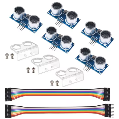 5pcs Ultrasonic Module HC-SR04 MELIFE Distance Sensor with 3pcs Mounting Bracket 2 Wire Set for Mega R3 MEGA Mega2560 Robot 10 best sales load cells - №5