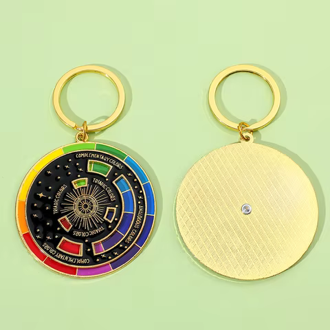 Color Wheel Keyring for Painters, Interactive Keychain, Art Keychains, Gifts 6 best sales fifth harmony - №3
