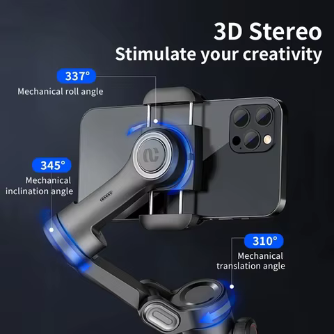 AOCHUAN 3-Axis Handheld Gimbal Stabilizer SmartXE for Smartphone for iPhone Android AI Face Tracking TikTok Vlog 8 best sales drone dji phantom 3 - №6