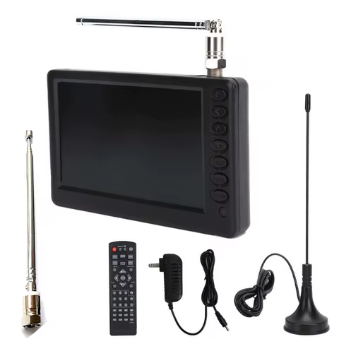 LEADSTAR Rechargeable D5 5 Inch 800*480 Portable Mini Tv With DVB-T2 ATSC ISDBT FM ATV USB Battery Pocket tv Watch Any Where 8 best sales android tv isdb t - №7