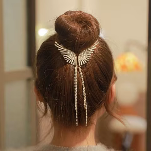 12 best sales angel wing hair clip - №12