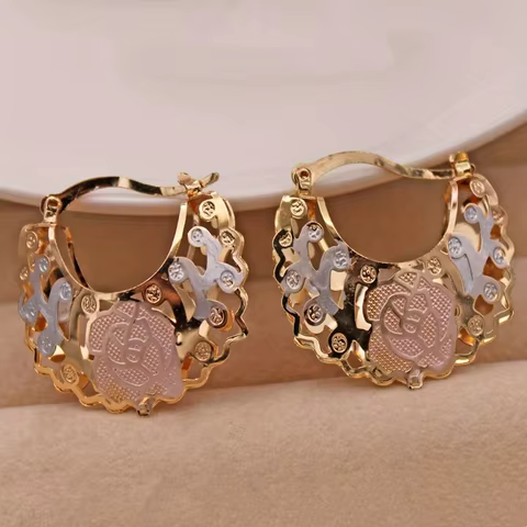 12 best sales aretes rose gold - №9