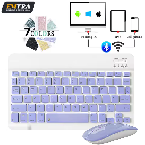 Mini Wireless Keyboard Bluetooth Keyboard For ipad Phone Tablet Portable Bluetooth Keyboard and Mouse For Samsung Xiaomi Android 10 best sales laptop oled - №6