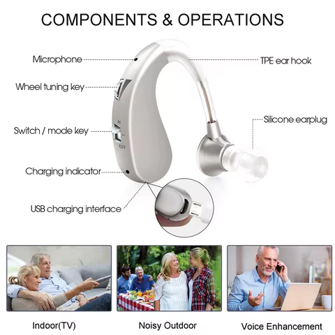 10 best sales rechargeable hearing aid - №7