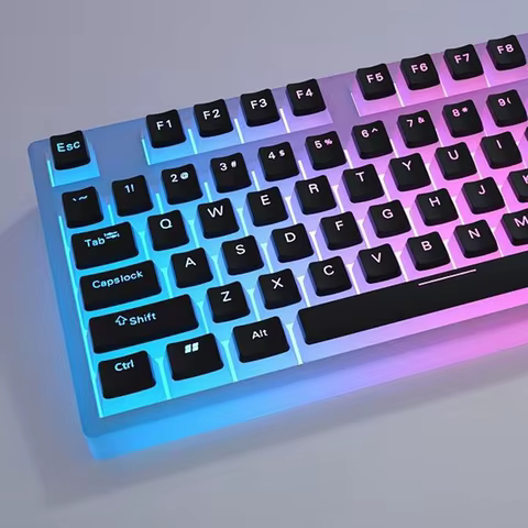 129Keys Keyboard Keycap OEM Profile PBT Material Key Cap for Mx Hot Swap Mechanical Keyboard Switch Transparent Pudding Keycaps 10 best sales g512 logitech - №1