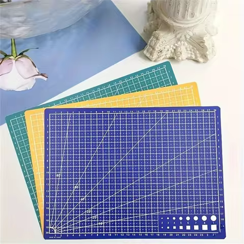 A4/A5 Self-Healing Cutting Mat 1-Pack - Double-Sided Plastic Craft Board with Grid for Sewing, Scrapbooking & Fabric 10 best sales self cut system - №4
