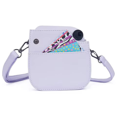 Instant Camera Bags PU Leather Camera Case Cover Storage Bag Protector Pouch Accessories for Fujifilm Instax Mini 12/11/9/8 8 best sales instax mini 11 case - №5