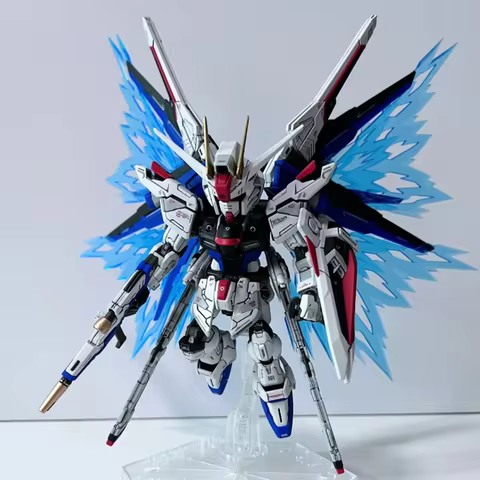 MGSD Freedom ZGMF-X10A Assemble The Model Action Figures Children'S Toy Desktop Decoration Gift Collectible With Bracket Sticker 12 best sales joy toy mech - №7