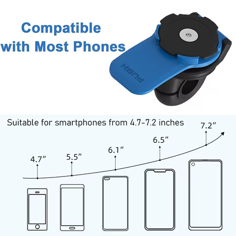 Anti-shake Motorcycle Bike Phone Holder Shock Absorber Phone Bracket Vibration Damper Self Lock Bicycle Handlebar Mount Stem 6 best sales costco eyeglass frames - №1