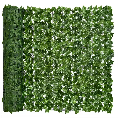 50X200cm Artificial Ivy Hedge Green Leaf Fence Panels Faux Privacy Fence Screen for Home Outdoor Garden Balcony Decoration 1X3m 6 best sales fifth harmony - №1