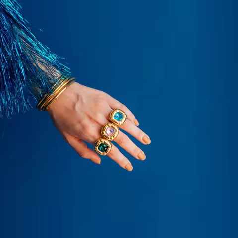 10 best sales multicolor ring - №8