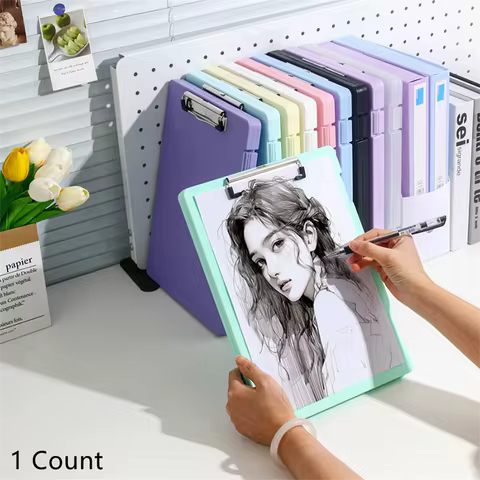 A4 Multi-functional File Folder Desktop Test Paper Organizer Office Document Board Folder Storage Box Writing Board, Office 8 best sales certificate folder - №2