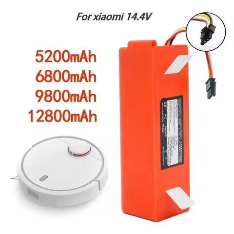 Original 14.4V Li-ion Battery Robotic Vacuum Cleaner Replacement Battery for Xiaomi Robot Roborock S50 S51 S55 Accessory Spare 8 best sales 18650 batterry - №6