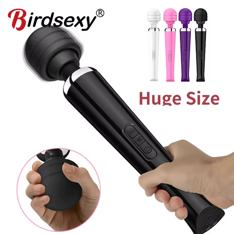 Powerful Big Magic Wand Vibrator Sex Toys for Women Masturbator Clitoris Stimulator G-spot Dildo Vibrator AV Sex Toys for Adults 12 best sales power adapter sex machine - №12