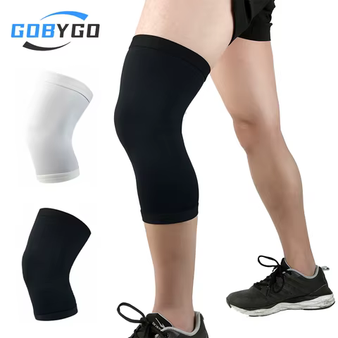 GOBYGO 1Pcs Basketball Sports Knee Pads Elastic Knitted Compression Leg Warmers Outdoor Running Cycling Mountaineering Men Women 8 best sales realme pad - №1