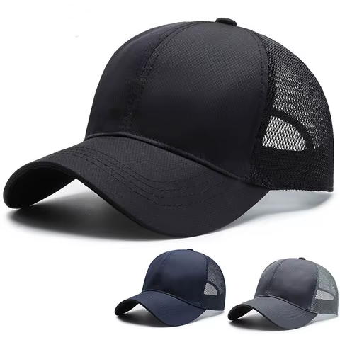 Outdoor Sports Baseball Cap Men Summer Breathable Mesh Visor Korean Version Light Plate Solid Color Hat Outdoor Leisure 10 best sales custom visor - №9