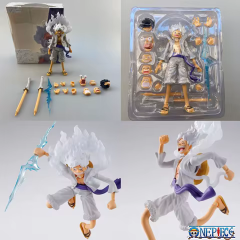 One Piece Luffy Anime Figure Gear Fifth Sun God Nika Luffy Action Figurine PVC Model Collection Decoration Birthday Toys Gifts 12 best sales figurine luffy - №11
