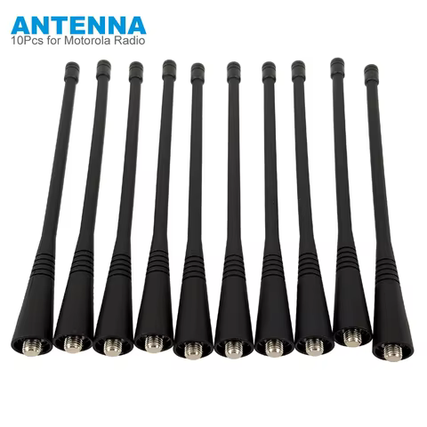 10PCS UHF Soft Antenna for Motorola GP88S/GP88/GP338/GP328/GP3188/GP68/GP340/CP140/HT750/HT1550 Walkie Talkie Two Way Radio 12 best sales motorola antenna - №8