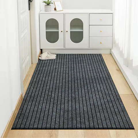 Modern Minimalist Square Floor Mat - Durable, Stain/Fade Resistant, Non-Slip Rubber Backing, Machine Washable for Indoor/Outdoor 12 best sales carpet squares tiles - №7