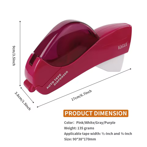 Eagle Automatic Tape Dispenser, No Battery Required, With 2 Rolls Free Tape,Suitable for Handwork,Family Gift Packaging 12 best sales large tape dispenser - №5