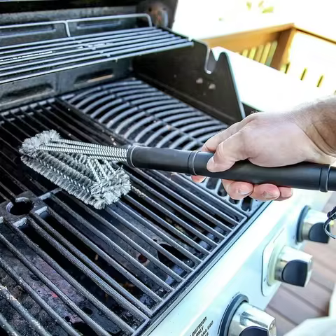 Barbecue Grill BBQ Brush Clean Tool Grill Accessories Stainless Steel Bristles Non-stick Cleaning Brushes Barbecue Accessories 6 best sales grill cleaning brush - №4