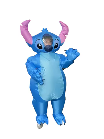 New Stitch Inflatable Cosplay Costume For Adult Costumes Deluxe Halloween Carnival Disfraz Air Blow-up Costumes 10 best sales disney adult costumes - №8