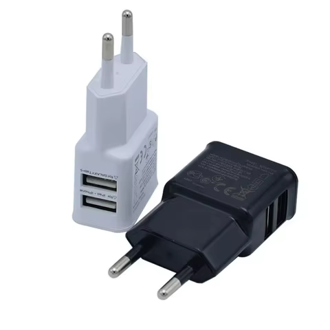 5V Portable Dual USB Power Adapter Mobile Phone Charger Electrical Socket Travel Smart Matching Charger Adapter For Smartphone 6 best sales handycam - №6