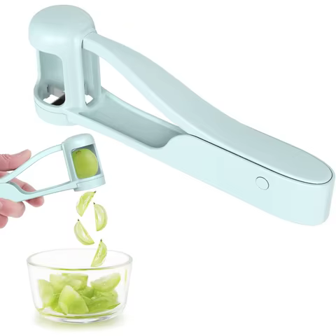 Tomato Slicer Cutter Grape Tools Cherry Fruit Salad Splitter Artifact For Toddlers Kitchen Accessories For Baby Fruit Cut Gadget 10 best sales grape cutter - №1