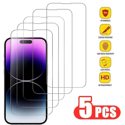 Tempered Glass for iPhone 14 Pro 15 16 13 12 11 pro max screen protector for iphone 15 pro mica for iphone 13 14 pro glass film 10 best sales iphone 12 pro glass - №9
