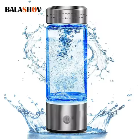 Hydrogen-Rich Water Cup Portable Electric Hydrogen Rich Water Generator Bottle Titanium Quality Filter Healthcare Water Cup USB 10 best sales mineral filter - №5