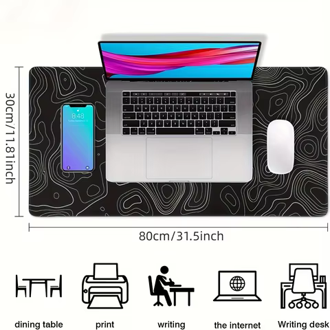 Mouse pad large keyboard mouse desk pad non-slip rubber gaming mouse pad laptop mouse carpet 8 best sales custom desk mat - №1