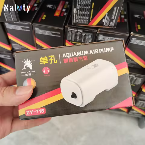 3W Silent Aquarium Air Pump Ultra Silent Fish Tank Air Compressor 220V-240V 110V Bubble Pump for Aquarium Oxygenation 10 best sales aquarium air compressor - №9