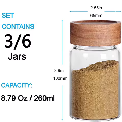 6 best sales glass jar set - №4