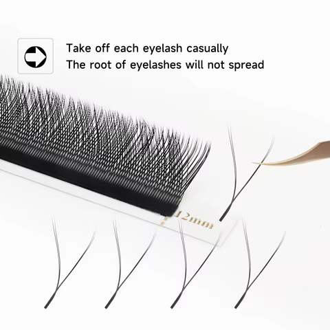 XIUSUZAKI W Shaped Lashes Bloom 2D 3D 4D 5D 6D 7D 8D Automatic Flowering Premade Fans Eyelashes Extensions YY Individual Lashes 12 best sales dreame t20 - №6