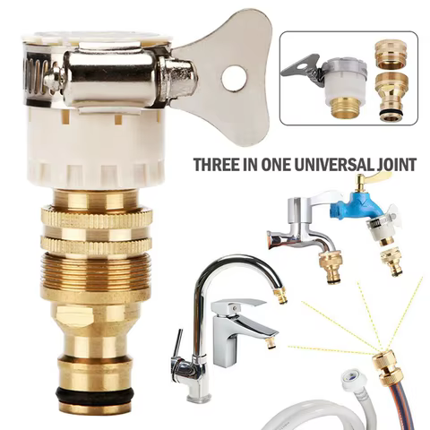 15-23mm Universal Hose Tap Adapters Faucet Tap Connector Garden Water Hose Pipe Fitting Faucet Adapter Watering Garden Tools 12 best sales yooske glasses - №4