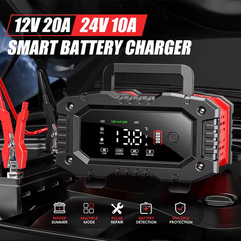 8 best sales smart car battery charger - №4