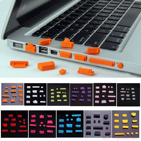 16Pcs/Set Universal Anti Dustproof Notebook Port Plug Silicone Protector USB Elastic Laptop Computer Cover Stopper 8 best sales lenovo t480 - №6