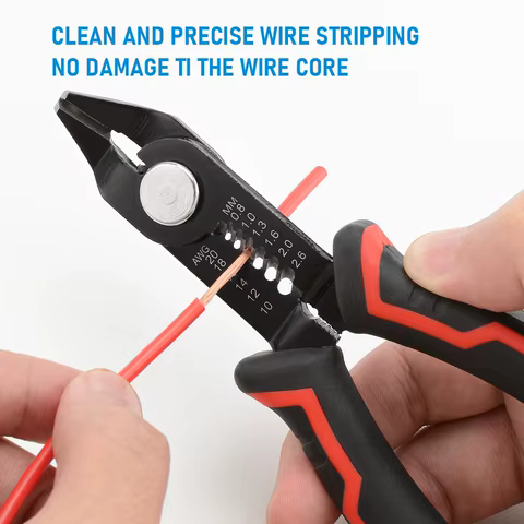 Wire Stripper Pliers Automatic Stripping Cutter Cable Wire Crimping Electrician Repair Tools Wire Stripper Tool hand tools 10 best sales technician - №4