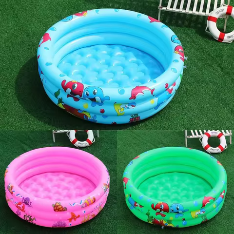 Reusable Inflatable Swimming Pool Double Layer Garden Portable Thickened For Kids Water Toys Party Round Indoor Outdoor Paddling 8 best sales small pool - №8