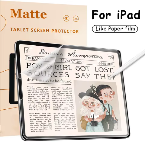 Like Paper Film For Ipad Pro 13 11 M4 M2 2024 12.9 10 9 9th 10th Generation Screen Protector For Ipad Air 5 4 3 Mini 6 8th Matte 8 best sales ipad 9th generation accessories - №5