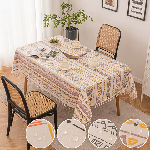 10 best sales bohemian tablecloth - №10