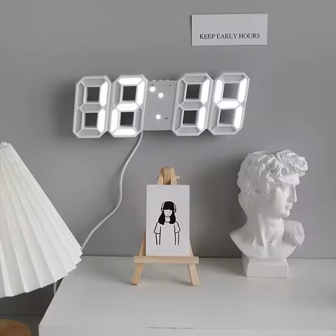 8 best sales 3d led digital wall clock - №7