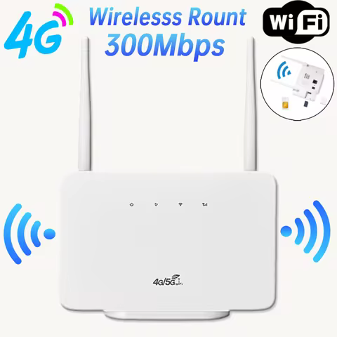 2025 New 4G Wireless Router 300Mbps 4G LTE CPE Router Modem LAN External Antenna with Sim Card Slot EU Plug for Home Travel Work 12 best sales 4g lte router with outdoor antenna - №9