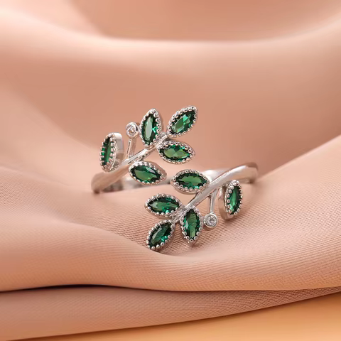 10 best sales genuine emerald ring - №6