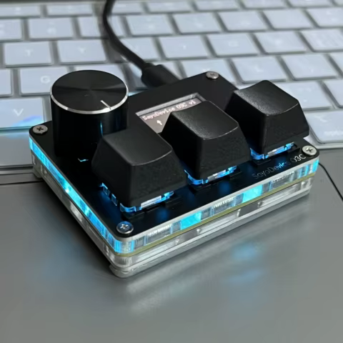 O3C SayoDevice OSU O3C Rapid Trigger Hall Switches Magnetic Pink Switches Keyboard With Knob Screen Copy Paste Shotcut 10 best sales wireless knob - №4