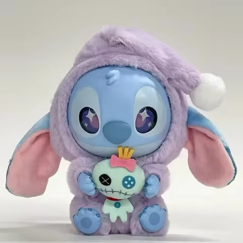 HOT!kawaii Stitch Blind Box Bag Eat Some Thing Before Sleep Series Vinyl Pendant Cute Doll Mystery Box Fluffy Doll Surprise Gift 10 best sales mini brands - №7