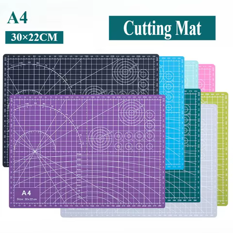 A4 PVC Self-Healing Paper Cutting Multi-Color Precision Grid for Quilting Scrapbooking Sewing Craft Art Tools 10 best sales self cut system - №5