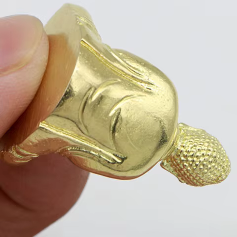 Pure Brass Miniature Shakyamuni Buddha Decoration Home Decor Miniature Figurine 6 best sales buddha shop - №5